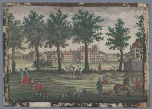 Widok na Hofvijver w Hadze Prospect des Weihers gegen Hof anzusehen, zu Grafenhaag