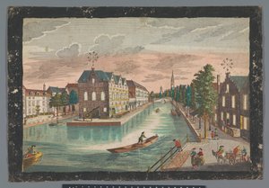 Widok na magazyn De Geer w Delft Prospect des Zeug-Hausses, innerhalb der Stadt Delft (tytuł obiektu)