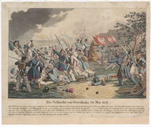 Bitwa pod Ostrołęką 26 maja 1831 r. autorstwa Georg Benedikt Wunder