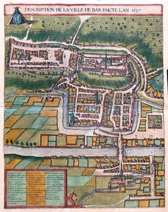 Bar le Duc, Francja - w "Civitates Orbis Terrarum" Georga Brauna, Kolonia 1617 r. autorstwa Georg Braun