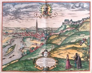 Colonia, Niemcy - w "Civitates Orbis Terrarum" Georga Brauna, Kolonia 1617 r.
