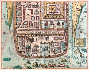Jerozolima, Izrael - w "Civitates Orbis Terrarum" Georga Brauna, Kolonia 1617 r.