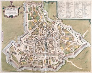 Padwa, Włochy - w "Civitates Orbis Terrarum" Georga Brauna, Kolonia 1617 r. autorstwa Georg Braun