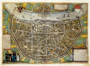 Mapa miasta Burgos w Hiszpanii