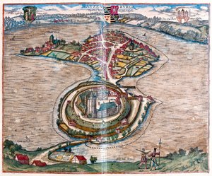 Ratzeburg, Niemcy - w "Civitates Orbis Terrarum" Georga Brauna, Kolonia 1617 r. autorstwa Georg Braun