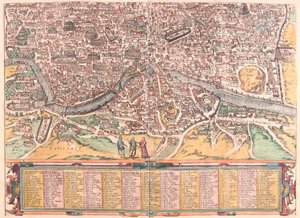 Roma, Włochy - w "Civitates Orbis Terrarum" Georga Brauna, Kolonia 1617 r. autorstwa Georg Braun