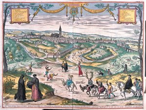 Seviglia, Hiszpania - w "Civitates Orbis Terrarum" Georga Brauna, Kolonia 1617 r. autorstwa Georg Braun