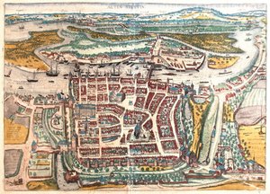 Szczecin, Polska - w "Civitates Orbis Terrarum" Georga Brauna, Kolonia 1617 r.
