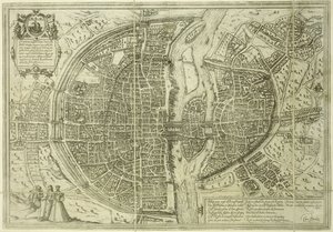 Plan miasta Paryża, 1572