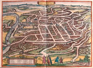 Wilno, Litwa - w "Civitates Orbis Terrarum" Georga Brauna, Kolonia 1617 r. autorstwa Georg Braun
