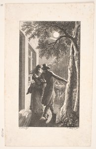Ilustracja z uprowadzeniem w nocy autorstwa Georg Christian Schule
