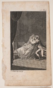 Ilustracja z kochającą parą autorstwa Georg Christian Schule