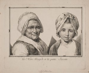 Matka Brygida i mała Javotte autorstwa Georg Christian Schule