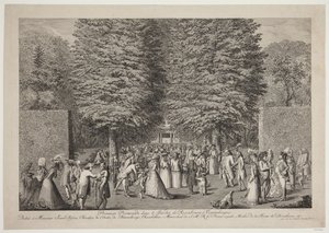 Pierwszy spacer po Ogrodzie Rosenburg w Kopenhadze autorstwa Georg Christian Schule