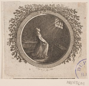 Winieta tytułowa do S. Richardsona: „Historia panny Clarissy Harlowe”, część szósta autorstwa Georg Christian Schule