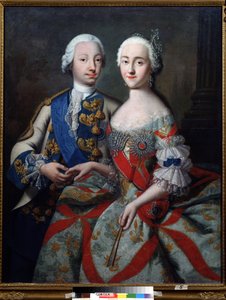 Portret wielkiego księcia Piotra Fiodorowicza (później Piotra III Rosji)
