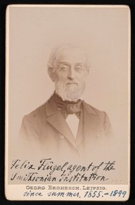 Portret Felixa Flugela 1820-1904, 1894. autorstwa Georg Conrad Adolph Brokesch