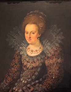 niemiecki: Portret Barbary Zofii von Brandenburg Portret Barbary Zofii Brandenburskiej autorstwa Georg Donauer