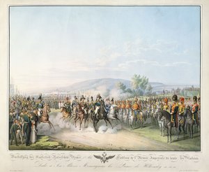 Tablica Armii Cesarskiej Wszechrusi, z „Tableau des Armees de l„Europe”, Ludwig Von Kleist, c.1828-1845