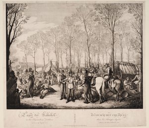 Biwak Kozaków na Avenue des Champs-Elysées w Paryżu w kwietniu 1814, 1814