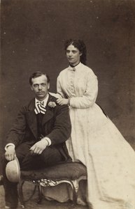 Wielki książę Aleksander Aleksandrowicz Rosji i księżna Dagmar Danii, 1866. autorstwa Georg Emil Hansen