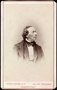 Portret Hansa Christiana Andersena (1805-1875), autorstwa Hansena, Georga Emila (1833-1891). Zdjęcie, ok. 1871. Kolekcja prywatna autorstwa Georg Emil Hansen