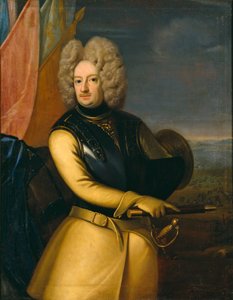 Magnus Gustafsson Koziorożec (1664-1717) autorstwa Georg Engelhard Schröder