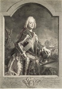 Portret Christiana Augusta, księcia Anhalt-Zerbst 1690-1747, 1750. autorstwa Georg Freidrich Schmidt