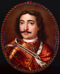 Portret cesarza Piotra I Wielkiego 1672-1725. autorstwa Georg Friedrich Dinglinger