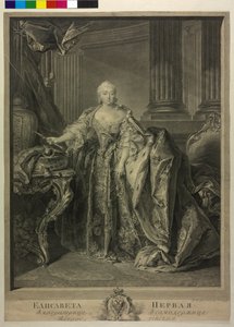 Cesarzowa Rosji Elżbieta Petrowna autorstwa Georg Friedrich Schmidt