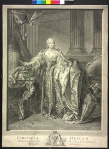 Cesarzowa Rosji Elżbieta Pietrowna autorstwa Georg Friedrich Schmidt