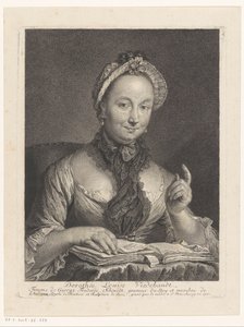 Portret Dorothée Louise Viedebandt, żony artysty Georga Friedricha Schmidt Dorothée Louise Viedebandt, Femme de George Frederic Schmidt (tytuł na obiekcie)