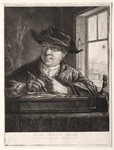 Autoportret autorstwa Georg Friedrich Schmidt
