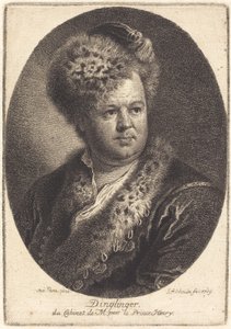 Johann Melchior Dinglinger autorstwa Georg Friedrich Schmidt after Antoine Pesne