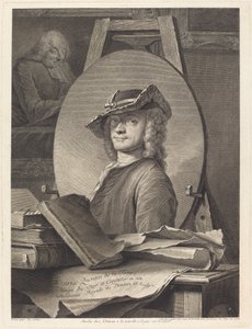 Maurice Quentin de la Tour autorstwa Georg Friedrich Schmidt after Maurice Quentin de La Tour