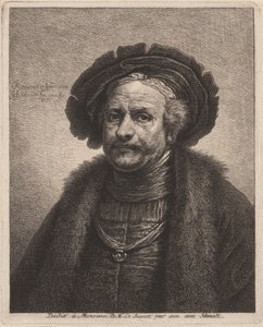 Autoportret Rembrandta autorstwa Georg Friedrich Schmidt, after Rembrandt van Rijn