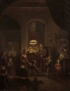 Nocna szkoła autorstwa Georg Gillis van Haanen