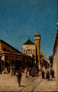 Ulica w Tunisie autorstwa Georg Grimm