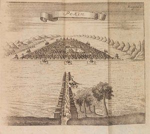 Pekin. Dziennik podróży ambasady w Pekinie zaaranżowany przez cara Piotra I Wielkiego, 1719. autorstwa Georg Johann Unverzagt