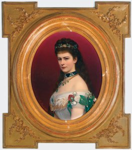Portret Elżbiety Bawarskiej z Diademem, przed 1885 r. autorstwa Georg Martin Ignaz Raab