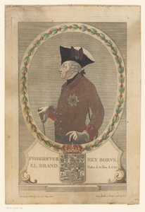 Portret Fryderyka Wielkiego autorstwa Georg Mathäus Probst