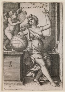 Astrologia, z serii "Sztuki wyzwolone", ok. 1541 (rycina) autorstwa Georg Pencz