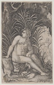Cephalus i Procris, z The Greek Heroines, 1539., 1539. autorstwa Georg Pencz