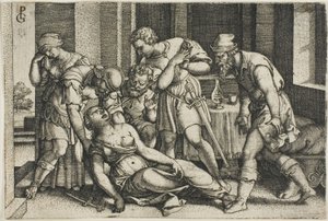 Śmierć Lukrecji autorstwa Georg Pencz