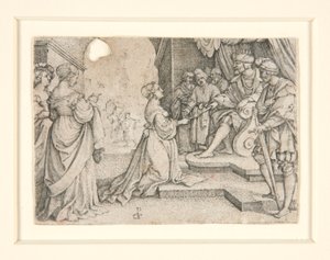 Estera przed Aswerusem autorstwa Georg Pencz