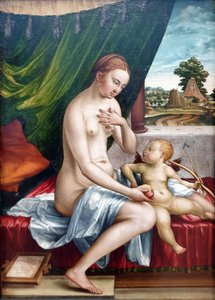 Venus und Amor Wenus i Kupidyn autorstwa Georg Pencz