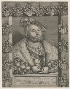 Portret Jana Fryderyka I „Wielkodusznego”, elektora Saksonii autorstwa Georg Pencz