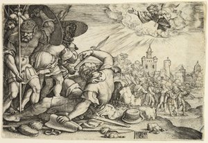 Nawrócenie św. Pawła autorstwa Georg Pencz