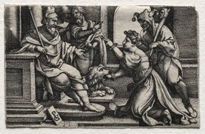 Usta Prawdy autorstwa Georg Pencz