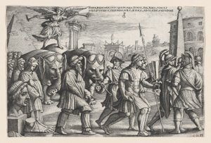 Triumf sławy o czystości, z „Triumfów Petrarki”. autorstwa Georg Pencz